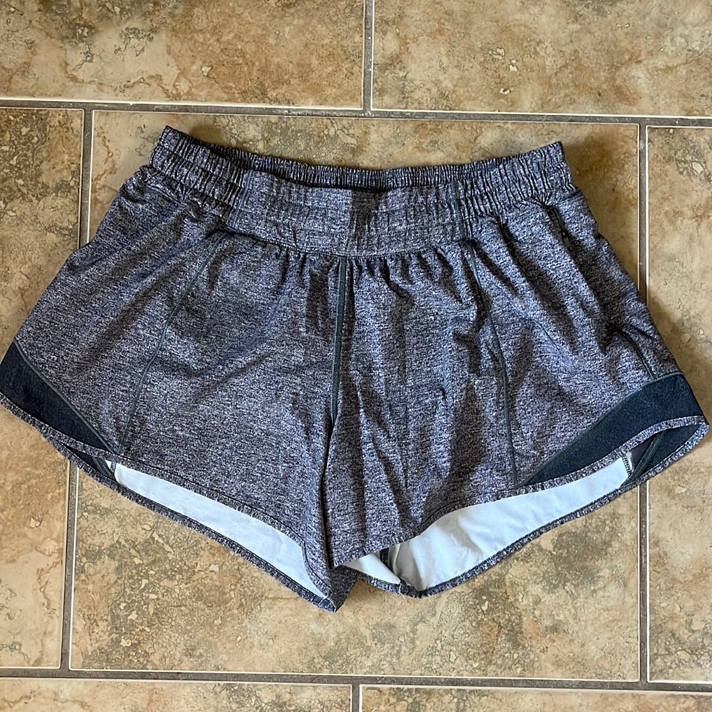 Lululemon size 8 tall grey shorts
